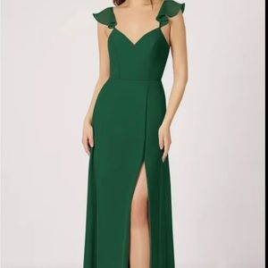 Azazie Everett in Dark Green A2 Bridesmaids Dress